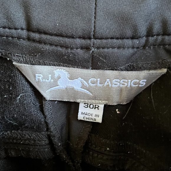 SOLD RJ Classics Black Breeches Horse Riding Pants  Women's Size 30R - Picture 4 of 7